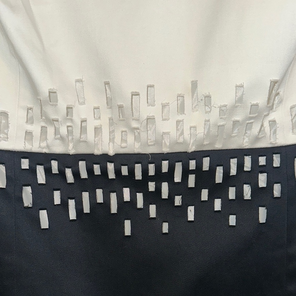 Elegant White‎ and Black Dress by 148 Lafayette - Picture 2 of 5